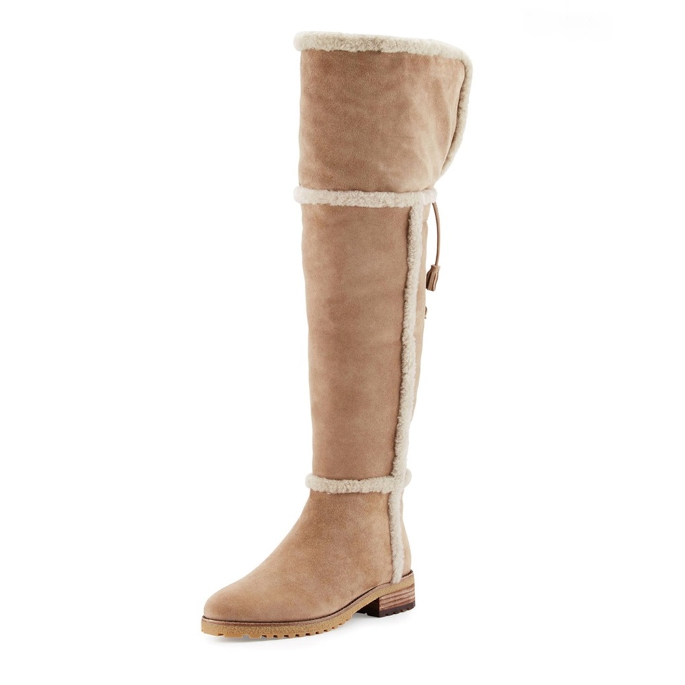 FRYE Tamara OTK Suede Shearling Winter Boots